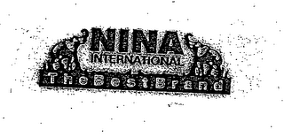 NINA INTERNATIONAL THE BEST BRAND logo