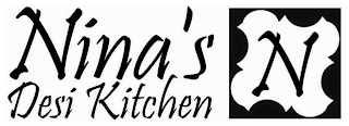 NINA'S DESI KITCHEN N logo