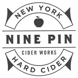 NINE PIN CIDER WORKS NEW YORK HARD CIDER logo