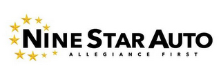 NINE STAR AUTO ALLEGIANCE FIRST logo