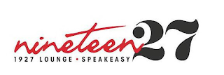 NINETEEN 27 1927 LOUNGE SPEAKEASY logo