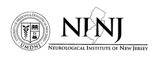 NINJ UMDNJ NEUROLOGICAL INSTITUTE OF NEW JERSEY UNIVERSITY OF MEDICINE & DENTISTRY OF NEW JERSEY logo