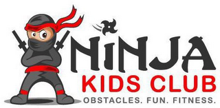 NINJA KIDS CLUB OBSTACLES. FUN. FITNESS. logo