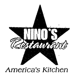 NINO'S RESTAURANT AMERICA'S KITCHEN logo