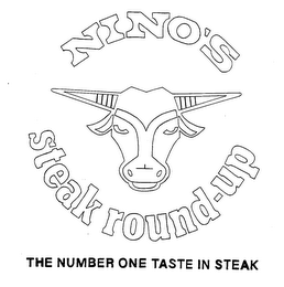 NINO'S STEAK ROUND-UP THE NUMBER ONE TASTE IN STEAK logo