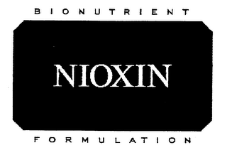 NIOXIN BIONUTRIENT FORMULATION logo
