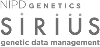 NIPD GENETICS SIRIUS GENETIC DATA MANAGEMENT logo