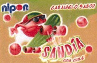 NIPON CARAMELO SABOR SANDIA CON CHILE logo