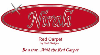 NIRALI RED CARPET BY NIRALI DESIGNS BE A STAR... WALK THE RED CARPET logo