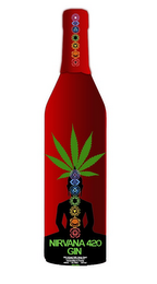 NIRVANA: HEMP SEED FLAVORED VODKA; HANDCRAFTED IN FLORIDA logo
