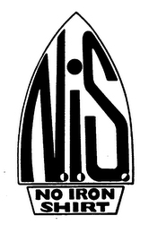 N.I.S. NO IRON SHIRT logo