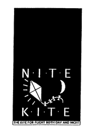 NITE KITE THE KITE FOR FLIGHT BOTH DAY AND NIGHT logo
