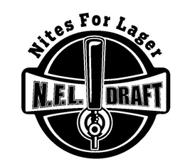 NITES FOR LAGER N.F.L. DRAFT logo