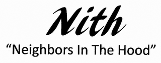 NITH "NEIGHBORS IN THE HOOD" logo