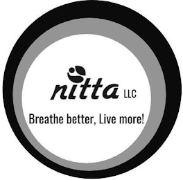 NITTA LLC BREATHE BETTER, LIVE MORE! logo