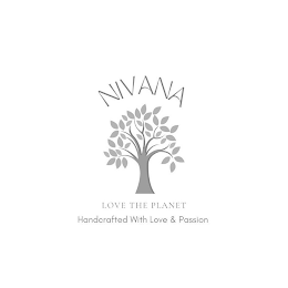 NIVANA LOVE THE PLANET HANDCRAFTED WITH LOVE & PASSION logo