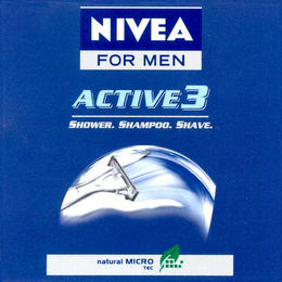 NIVEA FOR MEN ACTIVE 3 logo