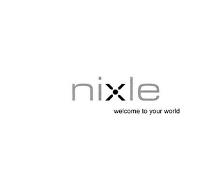 NIXLE WELCOME TO YOUR WORLD logo