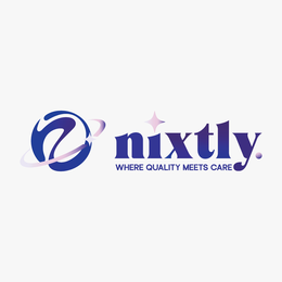 NIXTLY. WHERE QUALITY MEETS CARE logo