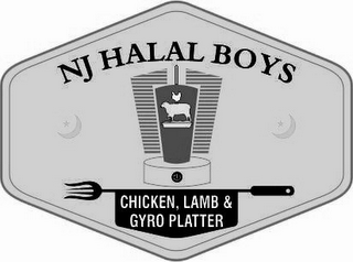 NJ HALAL BOYS CHICKEN, LAMB & GYRO PLATTER logo