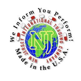 NJ NEW JERSEY INTERNATIONAL TRADING COMPANY WE INFORM YOU PERFORM! MADE IN THE U.S.A. logo