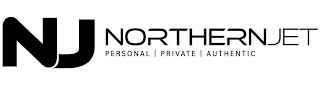 NJ NORTHERN JET PERSONAL | PRIVATE | AUTHENTIC logo