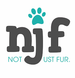 NJF NOT JUST FUR. logo