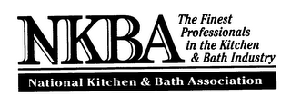 NKBA NATIONAL KITCHEN & BATH ASSOCIATION THE FINEST PROFESSIONALS IN THE KITCHEN & BATH INDUSTRY logo