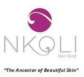 NKOLI SKIN FOOD "THE ANCESTOR OF BEAUTIFUL SKIN" logo