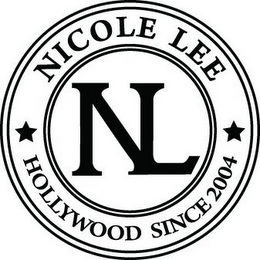 NL NICOLE LEE, HOLLYWOOD SINCE 2004 logo