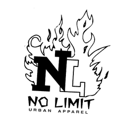 NL NO LIMIT URBAN APPAREL logo
