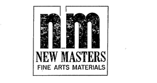 NM NEW MASTERS FINE ARTS MATERIALS logo