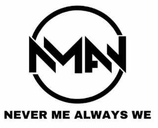 NMAW NEVER ME ALWAYS WE logo