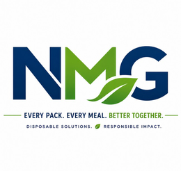 NMG EVERY PACK. EVERY MEAL. BETTER TOGETHER. DISPOSABLE SOLUTIONS. RESPONSIBLE IMPACT. logo
