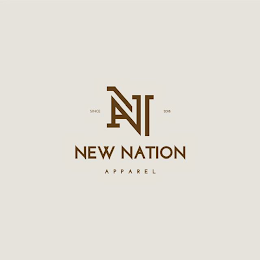NNA NEW NATION APPAREL SINCE 2018 logo