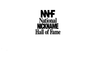 NNHF NATIONAL NICKNAME HALL OF FAME logo