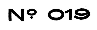 NO. 019 logo