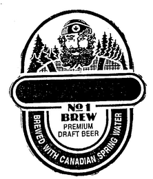 NO 1 BREW PREMIUM DRAFT BEER BREWED WITH CANADIAN SPRING WATER logo