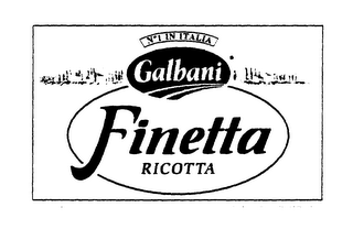 NO 1 IN ITALIA GALBANI FINETTA RICOTTA logo