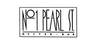 NO 1 PEARL ST. OYSTER - BAR logo