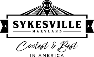 NO 1 SYKESVILLE MARYLAND COOLEST & BEST IN AMERICA logo
