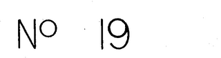 NO 19 logo