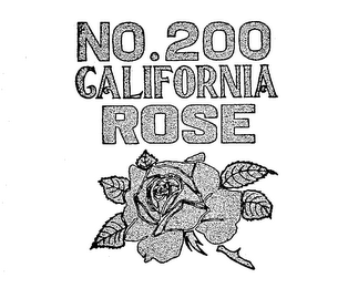NO. 200 CALIFORNIA ROSE logo
