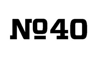 NO 40 logo
