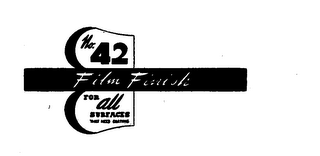 NO. 42 FILM FINISH FOR ALL SURFACES THAT NEED COATING AND DE SIGN logo