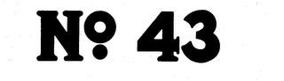 NO. 43 logo