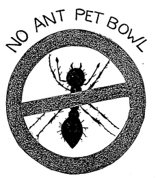 NO ANT PET BOWL logo