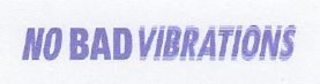 NO BAD VIBRATIONS logo