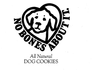 NO BONES ABOUT IT. ALL NATURAL DOG COOKIES logo