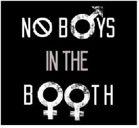 NO BOYS IN THE BOOTH logo